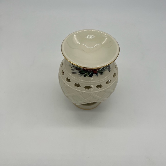 Lenox Porcelain Holiday Wax Tart Burner / Oil Warmer - Picture 6 of 7